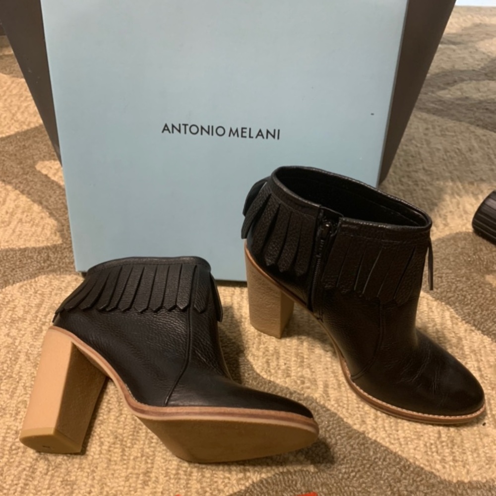 Leather boots